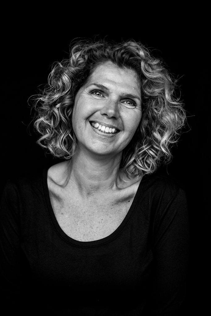 zwart wit portretfoto